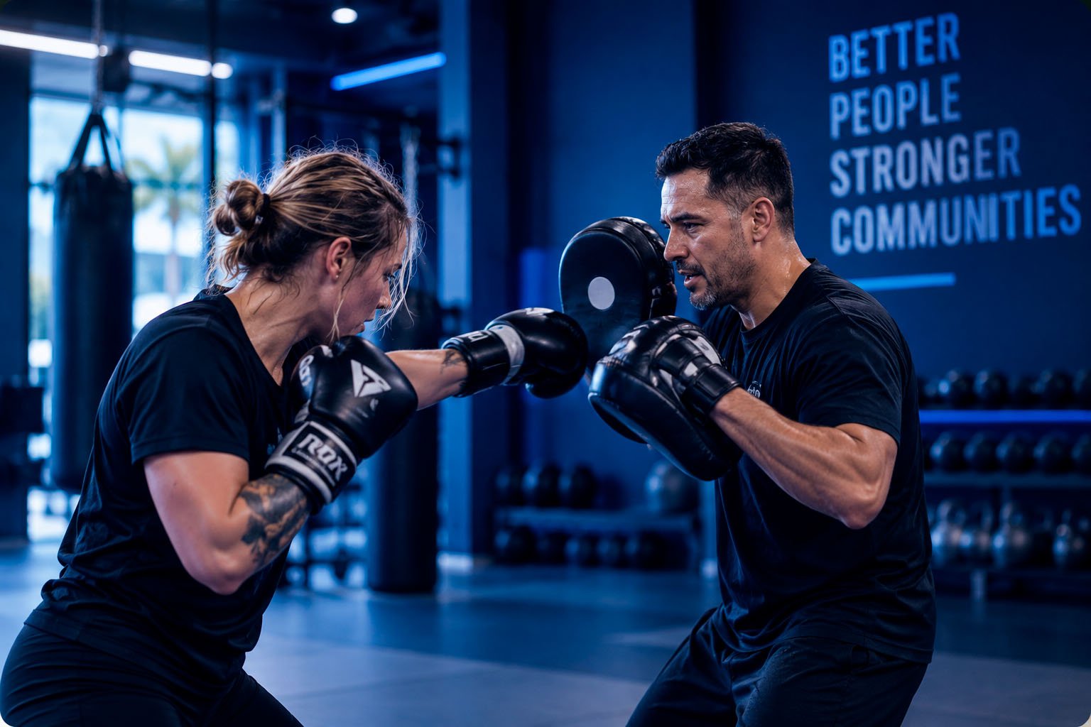 Matbooster founder coaching martial arts